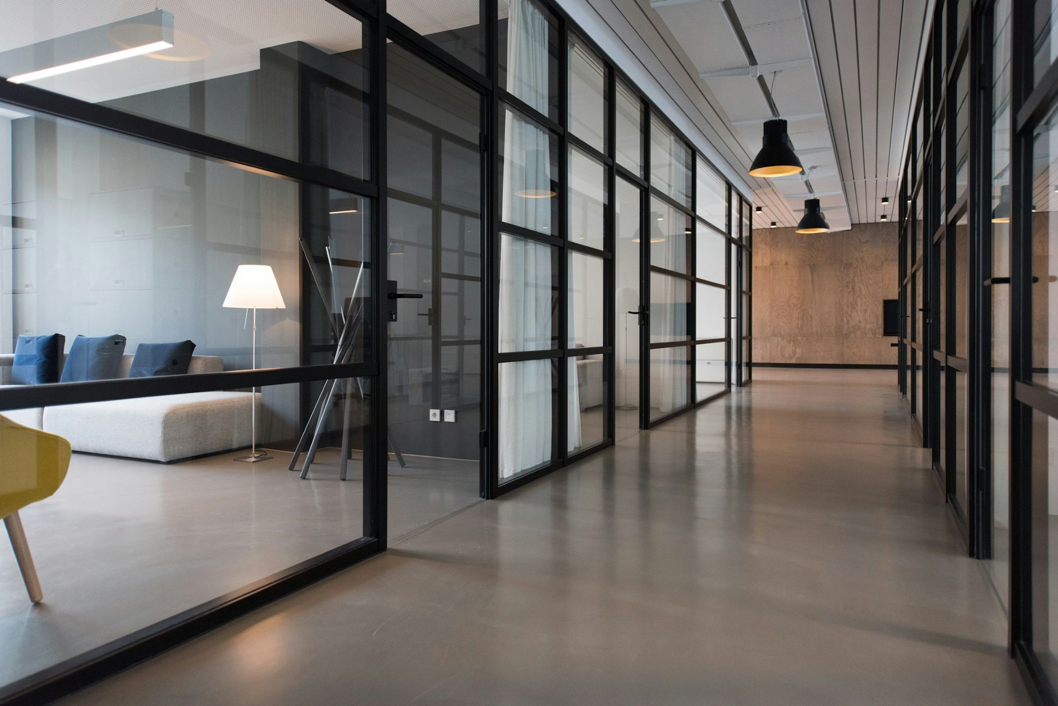 Office with whiteboards and scrum boards